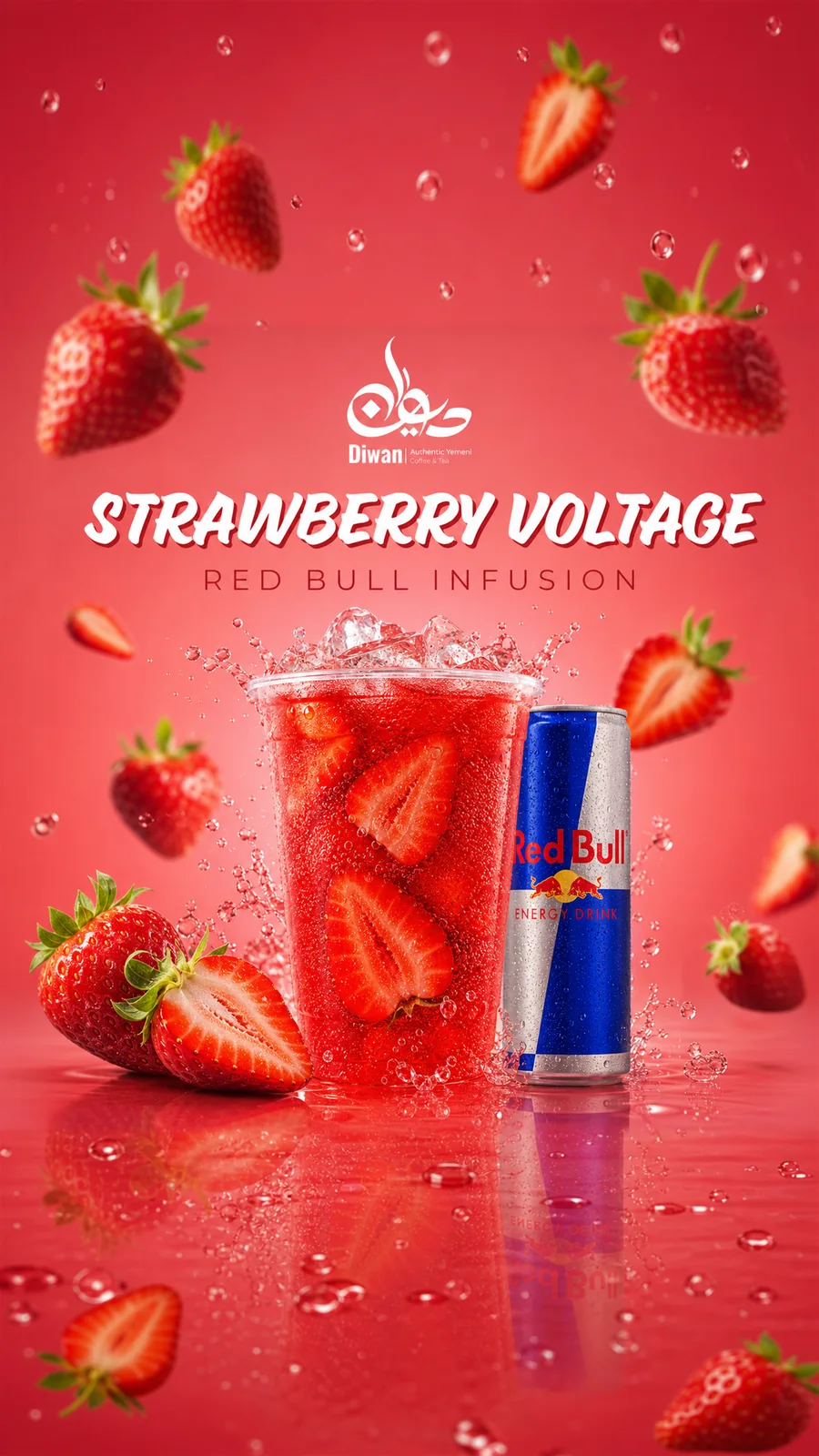 Diwan Strawberry Voltage Red Bull infusion